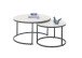 Couchtisch >Gino< (2er Set) in weiß, Keramik - 42x80cm (HxD)