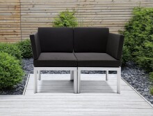 Gartenstuhl >Lugo< in graphit - 60x77x60 (BxHxT)