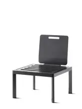 Gartenstuhl >Lugo< in eisengrau - 60x77x60 (BxHxT)