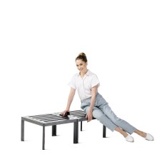 Gartenstuhl >Lugo< in eisengrau - 60x77x60 (BxHxT)