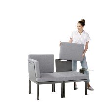 Gartenstuhl >Lugo< in eisengrau - 60x77x60 (BxHxT)