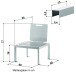 Gartenstuhl >Lugo< in eisengrau - 60x77x60 (BxHxT)