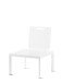 Gartenstuhl >Lugo< in weiss, Aluminium - 60x77x60cm (BxHxT)