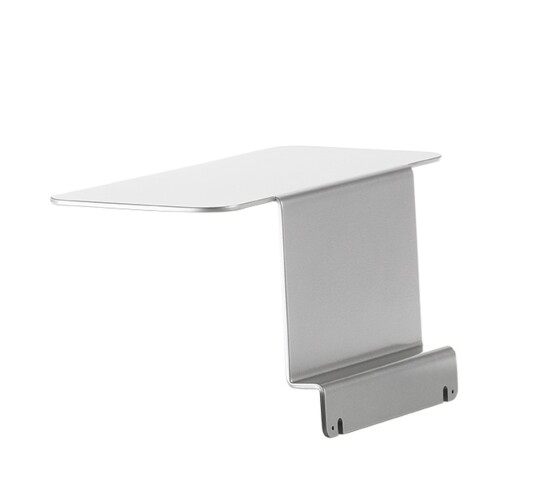 Ablagetisch >Lugo< in graphit, Aluminium - 44x22x24cm (BxHxT)