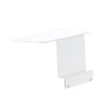 Ablagetisch >Lugo< in weiss, Aluminium - 44x22x24cm...