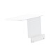 Ablagetisch >Lugo< in weiss, Aluminium - 44x22x24cm (BxHxT)