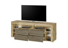 TV-Board >Goal 2.0< in Artisan Eiche Dekor - 179x67x44cm (BxHxT)
