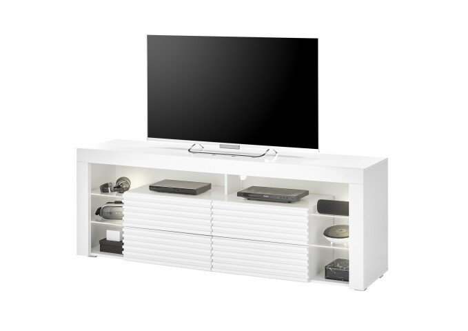 TV-Board >Goal 2.0< in weiß Dekor - 179x67x44cm (BxHxT)
