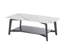 Couchtisch >Isa< in weiß, Keramik - 130x45x70cm (BxHxT)