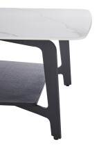 Couchtisch >Isa< in weiß, Keramik - 130x45x70cm (BxHxT)