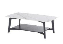 Couchtisch >Isa< in weiß, Keramik - 130x45x70cm (BxHxT)