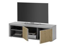TV-Board >Jasper< in grau Dekor - 150x40x40cm (BxHxT)