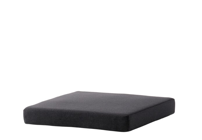 Sitzkissen >Lugo< in Dunkelgrau, Polypropylen - 61x10x61cm (BxHxT)