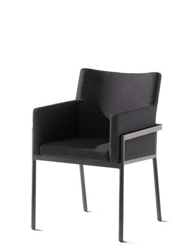 Gartensessel >Morena< in Grau, Olefin,Polypropylen - 64x85x59cm (BxHxT)