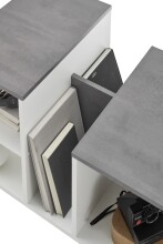 Couchtisch >Inga< in betonoxid Dekor - 80x52x50cm (BxHxT)