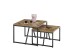 Couchtisch >Lola< (2er Set) in Teak, recyceltes Teak - 60x45x60cm (BxHxT)