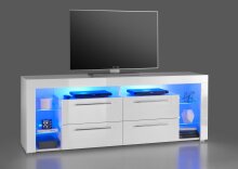 TV-Board >Goal 3< in weiß Dekor - 179x67x44cm...
