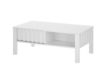 Couchtisch >Mao< in weiß - 108x42,5x60cm (BxHxT)