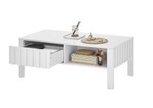 Couchtisch >Mao< in weiß - 108x42,5x60cm (BxHxT)