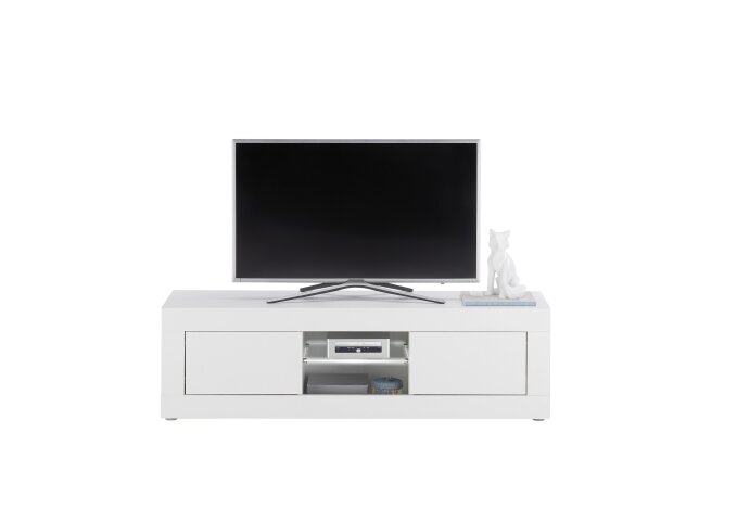 TV-Board >Oakland 140< in weiß Dekor - 140,1x39x35,4cm (BxHxT)