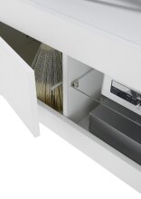 TV-Board >Oakland 140< in weiß Dekor - 140,1x39x35,4cm (BxHxT)