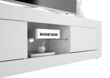 TV-Board >Oakland 140< in weiß Dekor - 140,1x39x35,4cm (BxHxT)