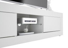 TV-Board >Oakland 140< in weiß Dekor - 140,1x39x35,4cm (BxHxT)