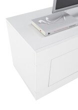 TV-Board >Oakland 140< in weiß Dekor - 140,1x39x35,4cm (BxHxT)