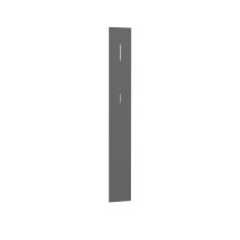 Garderobenpaneel >QUAYLE< in Uni Wolfram grau - 25x189x2,2cm (BxHxT)