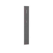 Garderobenpaneel >QUAYLE< in Uni Wolfram grau - 25x189x2,2cm (BxHxT)