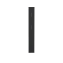 Garderobenpaneel >QUAYLE< in Schwarz - 25x189x2,2cm (BxHxT)