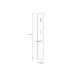 Garderobenpaneel >QUAYLE< in Schwarz - 25x189x2,2cm (BxHxT)