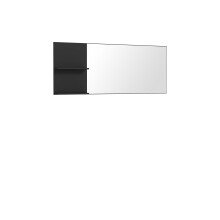 Spiegelpaneel >QUAYLE< in Schwarz - 150x60x13,5cm (BxHxT)
