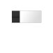 Spiegelpaneel >QUAYLE< in Schwarz - 150x60x13,5cm (BxHxT)