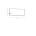 Wandspiegel >QUAYLE< in Uni Wolfram grau - 150x60x1,8cm (BxHxT)