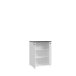 Kommode >SALTWATER< in Weiss / VENICE Marmor / Weiss Glanz
