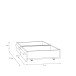 Bettschubkasten >SURFINIO< in Grau  - 50,9x15,9x53cm (BxHxT)