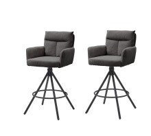 Barhocker >Sofia Barhocker< (2er Set) in grau,...