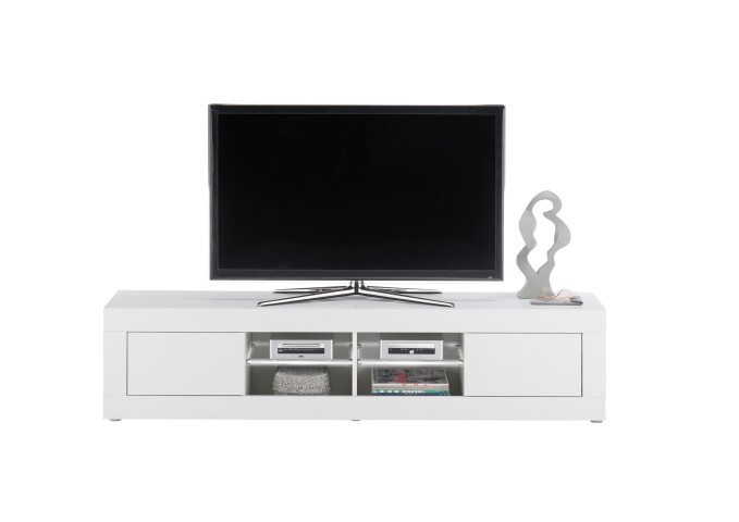 TV-Board >Oakland 180< in weiß Dekor - 180,5x39x35,4cm (BxHxT)