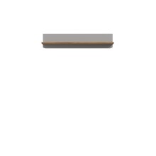 Wandboard >SURFINIO< in Grau / Catania Eiche  - 110x22,8x21,9cm (BxHxT)