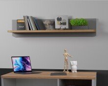 Wandboard >SURFINIO< in Grau / Catania Eiche  -...