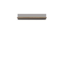 Wandboard >SURFINIO< in Grau / Catania Eiche  - 110x22,8x21,9cm (BxHxT)