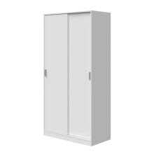 Schwebetürenschrank >MAX< in Weiß -...