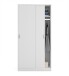 Schwebetürenschrank >MAX< in Weiß - 100x200x50 (BxHxT)