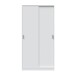 Schwebetürenschrank >MAX< in Weiß - 100x200x50 (BxHxT)