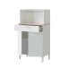 Mehrzweckschrank >KIRA< in Artik-Weiß/Kanada-Eiche - 72x126x40 (BxHxT)