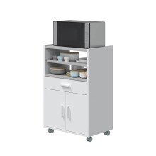 Mehrzweckschrank >TIDY< in Artik-Weiß/Beton-Grau - 59x92x40 (BxHxT)