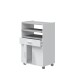 Mehrzweckschrank >TIDY< in Artik-Weiß/Beton-Grau - 59x92x40 (BxHxT)