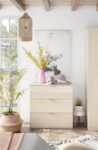 Kommode >Chests of Drawers< in Eiche - 77x80x38 (BxHxT)