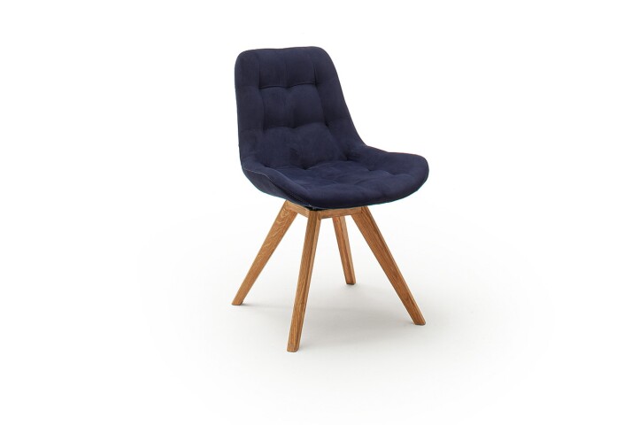 Schalenstuhl >BELFAST< in nachtblau, Arizona - 56x84x63cm (BxHxT)